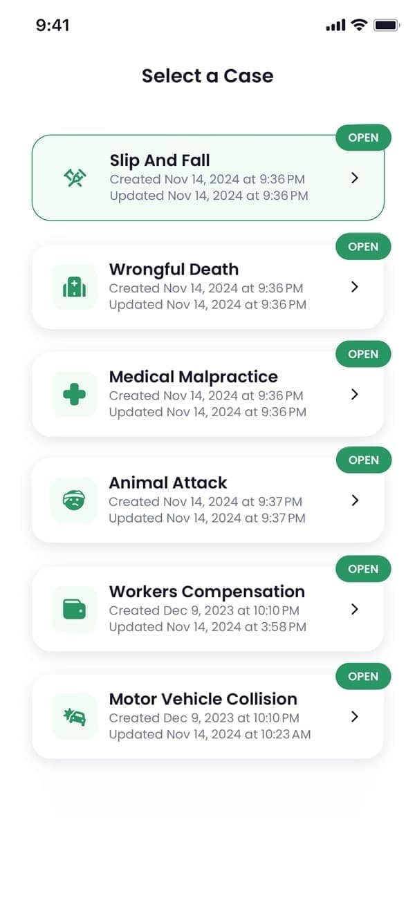Premises liability case management in the Quilia app