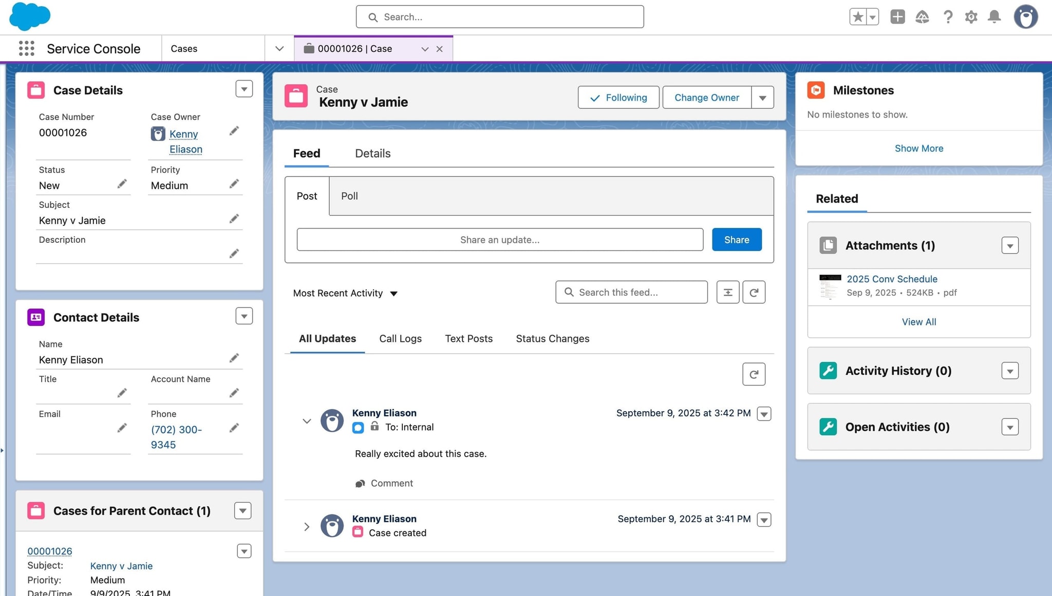 Salesforce integration in the Quilia client app