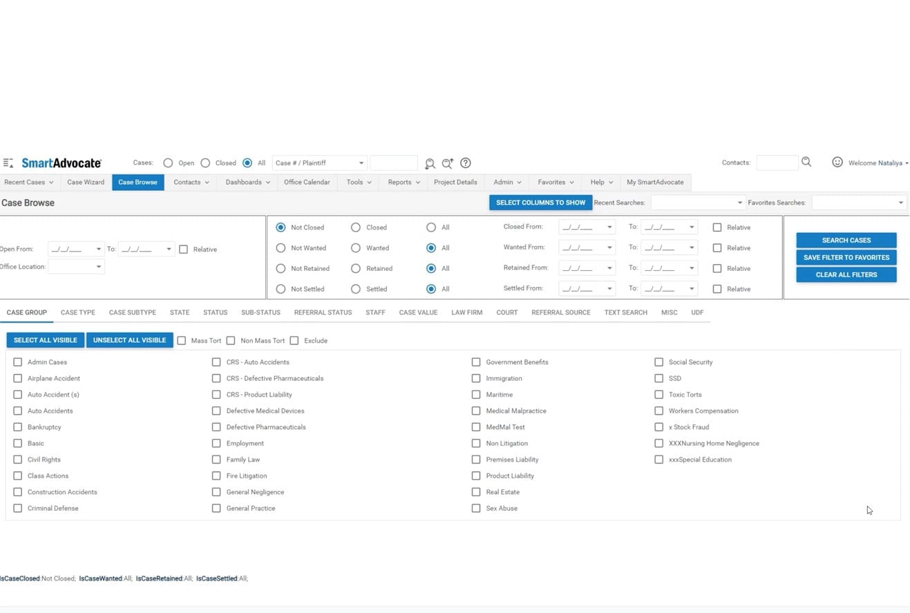 SmartAdvocate integration in the Quilia app