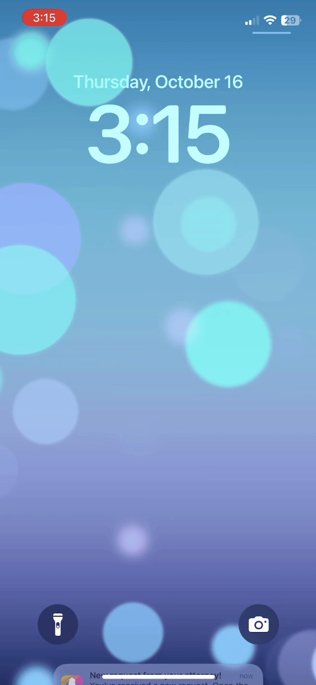 Clients receive Quilia requests as mobile notifications — enabling fast, frictionless form completion right from their phone.